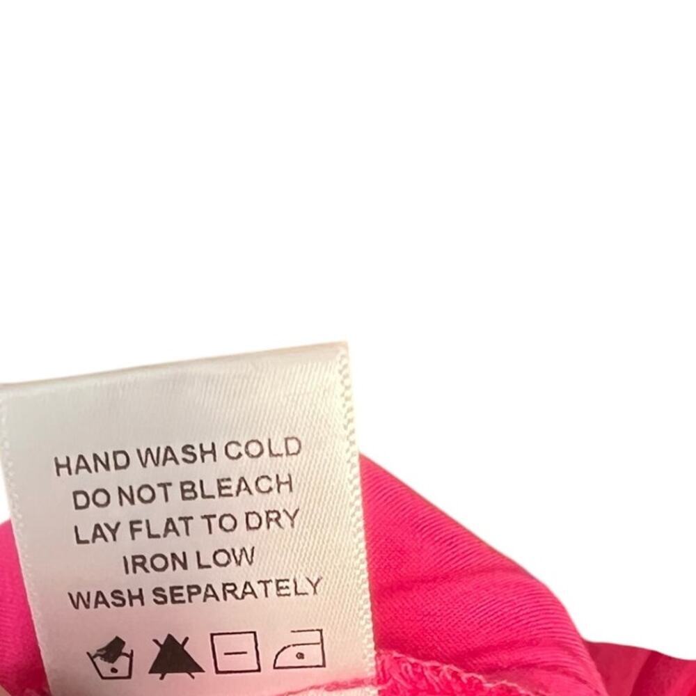 Lovers and Friends Noah Wrap Dress Slip Sleeveless Satin Hot Pink Size‎ Small - Picture 14 of 15